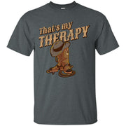 Therapy boots lariat hat horse cowboy western gift Men T-shirt