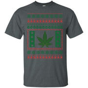 Cannabis Leaf Marijuana Weed Christmas Xmas Men T-shirt
