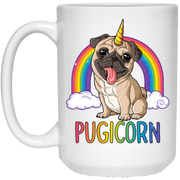 Pugicorn Pug Unicorn Coffee Mug, Tea Mug