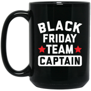 Black Friday Team Captain Coffee Mug, Tea Mug