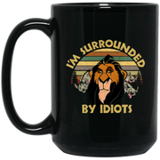 I’m Surrounded by Idiots Retro Coffee Mug, Tea Mug