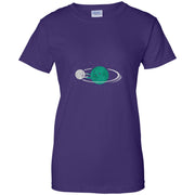 Relation Between Globe And Moon Women T-Shirt