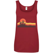 Hiking Camping Sun And Cactus Women T-Shirt