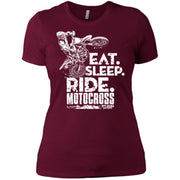 Dirt Bke Eat Sleep Ride Women T-Shirt