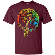 Colorful Tree Life Is Really Good Tree Art Men T-shirt