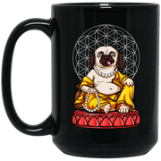 Pug Yoga Meditation Buddha Dog Coffee Mug, Tea Mug