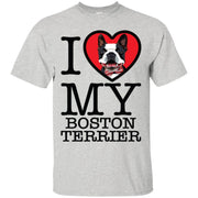 I Heart My Boston Terrier Men T-shirt