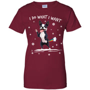 I Do What I Want Farting Boston Terrier Women T-Shirt