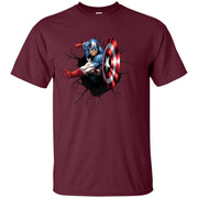 Captain America 3D Art Men T-shirt