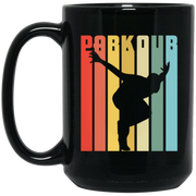 Retro Style Parkour Gift Urban Running Roof Jump Coffee Mug, Tea Mug