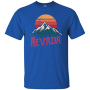 Retro Nevada Us Mountain State Outdoor Men T-shirt