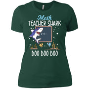 Math Teacher Shark Doo Doo Women T-Shirt