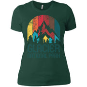Glacier National Park Retro Gift Souvenir Women T-Shirt