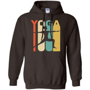 Vintage Yoga Pose Silhouette Retro Men T-shirt