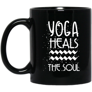 YOGA HEALS THE SOUL, YOGI Coffee Mug, Tea Mug
