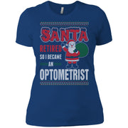Santa Retired So I Became An Optometrist Women T-Shirt