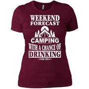 Camping With A Chance Of Drinking Women T-Shirt