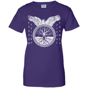 Tree of life -Yggdrasil and Runes alphabet Women T-Shirt