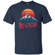 Retro Nevada Us Mountain State Outdoor Men T-shirt