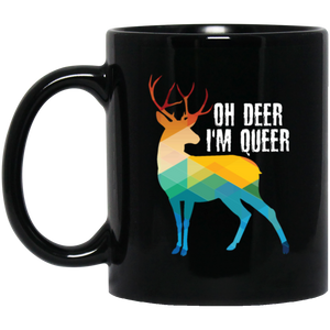 Oh Deer I’m Queer – LGBT Gay Pride Coffee Mug, Tea Mug