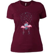 Flamingo Under The Night Stars Women T-Shirt