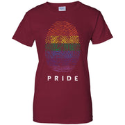 Gay Pride Finger Rainbow Women T-Shirt