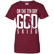 Skiing – Skiing On the 7th god skied Women T-Shirt