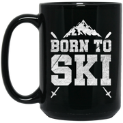 Born to Ski, Snow Ski Holidays Coffee Mug, Tea Mug
