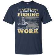 Fishing Rod Hook Fisherman Men T-shirt