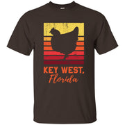 Retro Distressed Key West Florida Chicken Men T-shirt