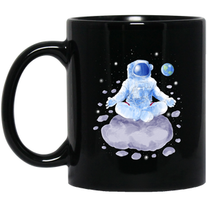 Yoga Astronaut T-Shirt, Planet Coffee Mug, Tea Mug