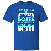 You Should See The Size Of My Anchor I Boating Fun Men T-shirt