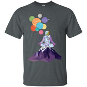 Astronaut in Space Holding Planet Balloon Men T-shirt