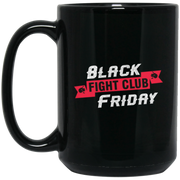 Black Fight Club Friday Coffee Mug, Tea Mug