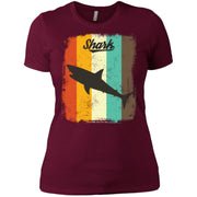 Shark Retro 70s Vintage Sea Animal Women T-Shirt