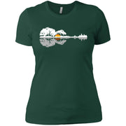 Acoustic Guitar Lake Music, Musician Women T-Shirt