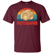 Camera Photographer Filmer Retro Vintage Gift Men T-shirt