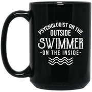 Psychologist Outside Swimmer Inside Coffee Mug, Tea Mug