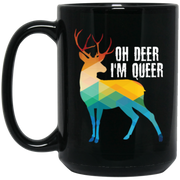 Oh Deer I’m Queer – LGBT Gay Pride Coffee Mug, Tea Mug
