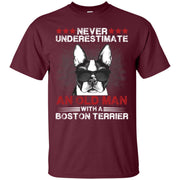 Never Underestimate An Old Man With A Boston Terri Men T-shirt
