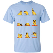 Yoga Pug Dog Men T-shirt