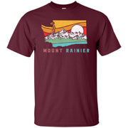 Mount Rainier Washington Outdoors Retro Mountains Men T-shirt