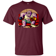 Funny Fat Thanos Drinking Beer And Watching TV Men T-shirt
