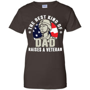 The Best Kind Of Dad Raises A Veteran Women T-Shirt