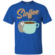 Sloffee Coffee Sloth Caffeine Wake Up Breakfast Men T-shirt