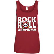Rock And Roll Grandma Skull Guitar Rocker Women T-Shirt