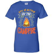 Camping Fire, Camp Fire Outdoor Women T-Shirt