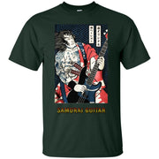 Samurai Play Guitar Vintage Men T-shirt