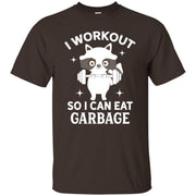 Fitness Raccoon Workout Funny Men T-shirt