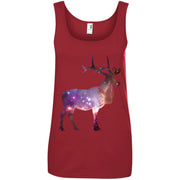 Galaxy Deer Women T-Shirt